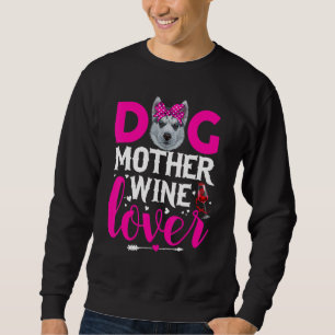 Cute Dog Mother Siberian Husky Dog Mother's Day Sweatshirt