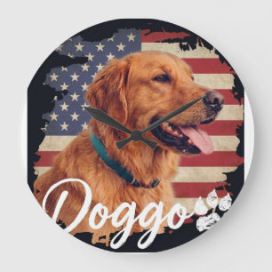 Cute Dog Mum Shirt for Pet Lovers & Puppy Owners Large Clock