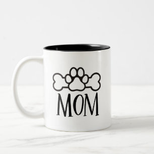 Cute Dog Mum Two-Tone Coffee Mug