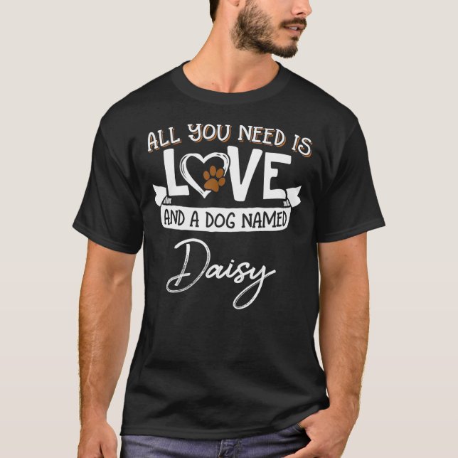 Cute Dog Named Daisy  for Women and Men T-Shirt (Front)