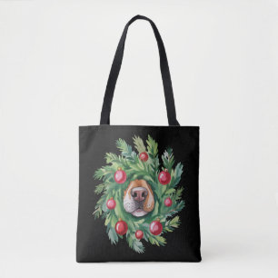 Cute Dog Nose Christmas Dog Mum Party Dogs Lover Tote Bag