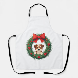 Cute Dog Nose Christmas Wreath Christmas Dog Mum D Apron