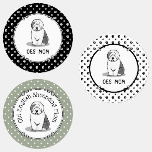 Cute Dog OES Mum Old English Sheepdog Mum (Grey 1)