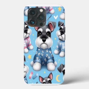 Cute Dog Of Schnauzer Animal Pattern iPhone 13 Pro Case