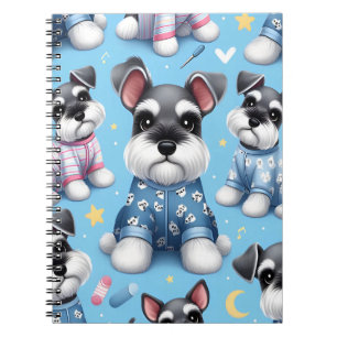 Cute Dog Of Schnauzer Animal Pattern Notebook