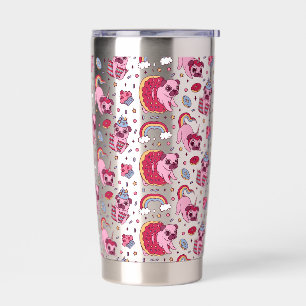 Cute dog pattern for dog lovers insulated tumbler