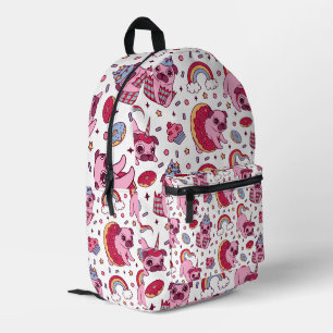 Cute dog pattern for dog lovers printed backpack