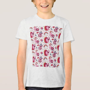 Cute dog pattern for dog lovers Tri-Blend shirt