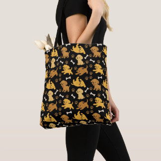 Cute Dog Pattern Tote Bag