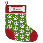 Cute Dog Paw Print Pattern Custom Pet Name