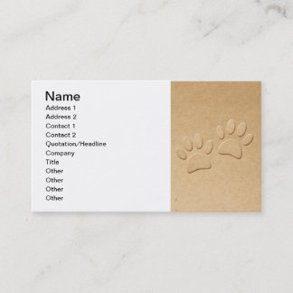 Cute Dog Paws For Dog Lovers Business Card