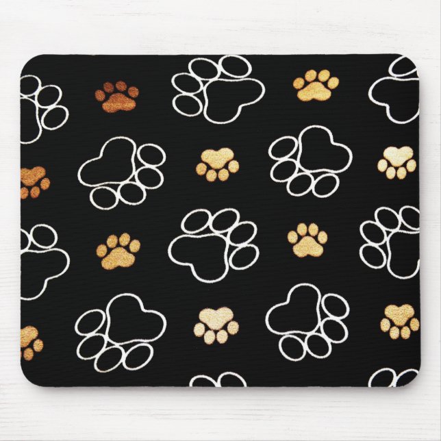 Cute Dog Paws Mouse Mat (Front)