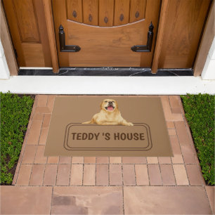 Cute Dog Pet Welcome Home party DIY name Doormat