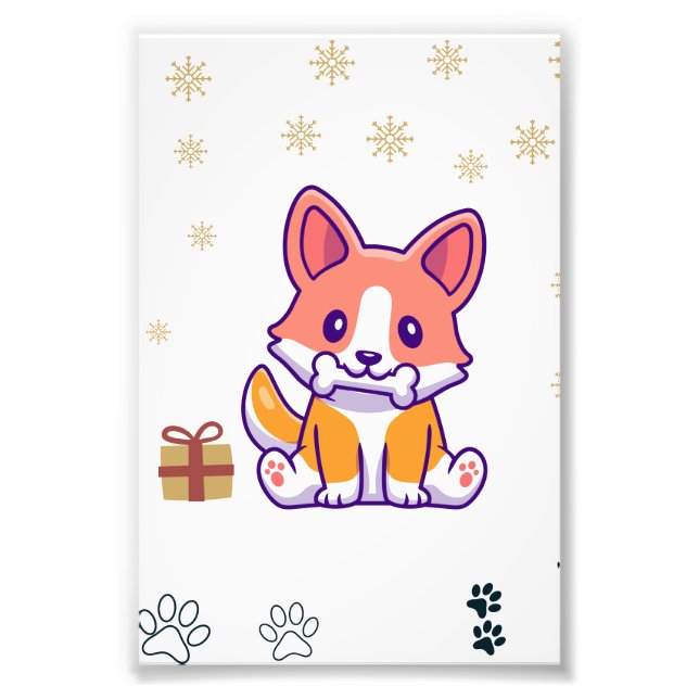 cute dog photo print (Front)