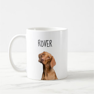 Cute Dog Photo with Name Coffee Mug