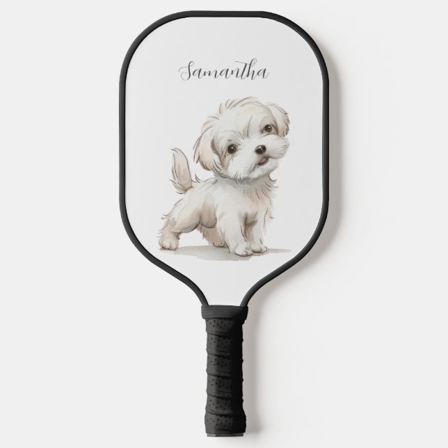 Cute Dog  Pickleball Paddle (Front)