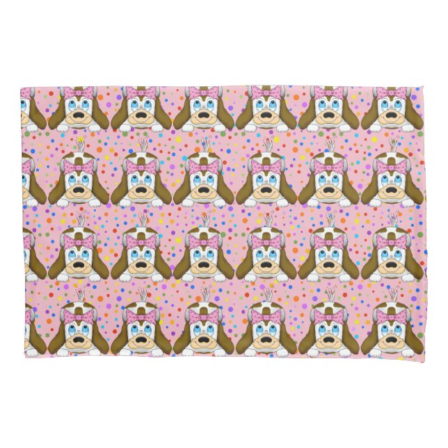 Cute Dog Pillow Case (Front)