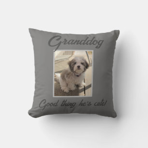 Cute dog pillow for grandparents