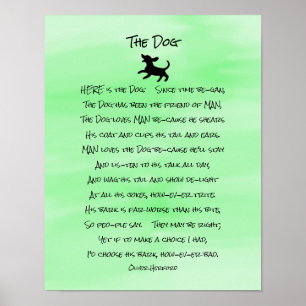 Cute Dog Poem Poster