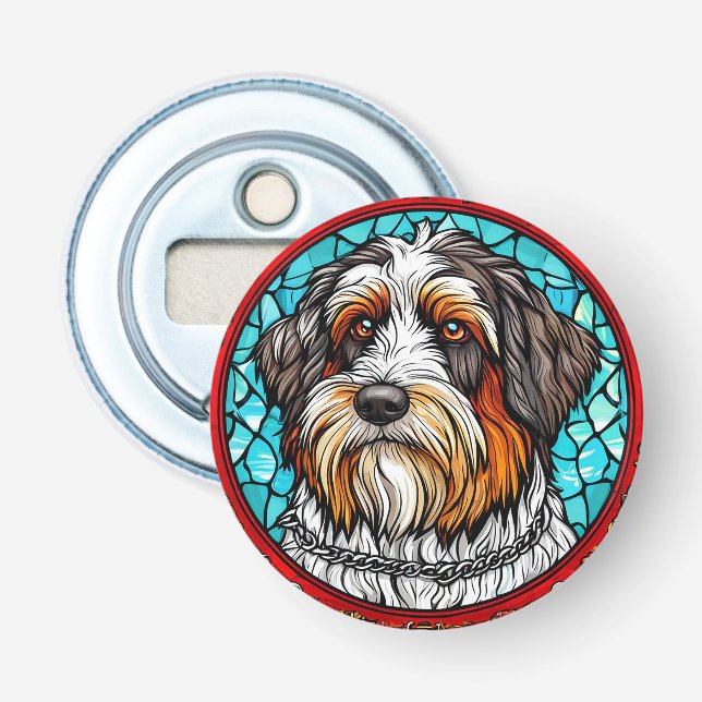 Cute dog portrait bottle opener (Front)