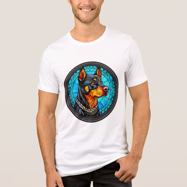 Cute dog portrait Tri-Blend shirt (Front)