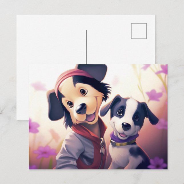 Cute Dog Postcard (Front/Back)
