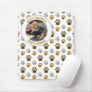 Cute Dog Prints and Your Pets Photo Mouse Mat