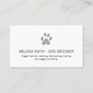 Cute Dog Prints Business Card