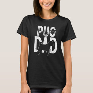 Cute Dog Pug Dad Puppy Father T-Shirt
