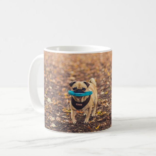 Cute Dog Pug Mug (Front Left)