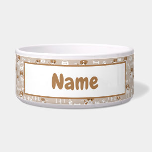 Cute Dog Puppy Paw Prints Pattern 