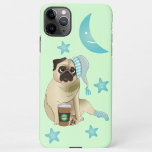 Cute Dog Puppy Pug It's Coffee Time iPhone 11Pro Max Case