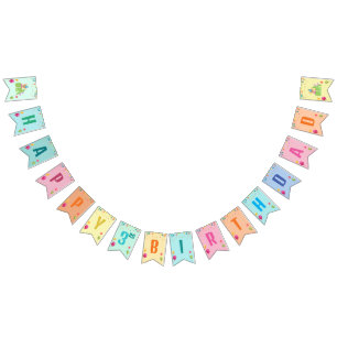 Cute Dog Puppy Themed Kid's Birthday Party Bunting