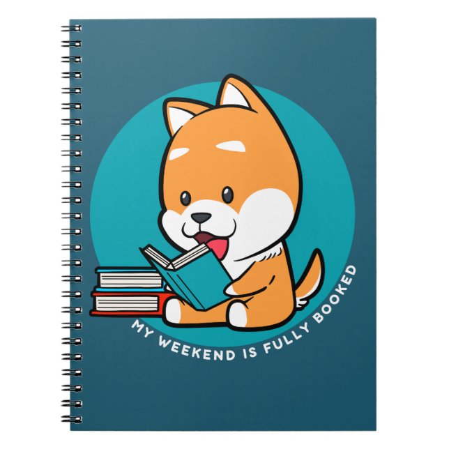 Cute Dog Reading Book Funny Quote (Front)