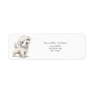 Cute Dog Return Address