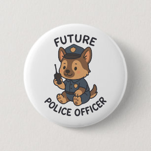 Cute Dog riding Skateboard 6 Cm Round Badge