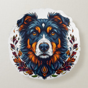 Cute Dog Round Cushion