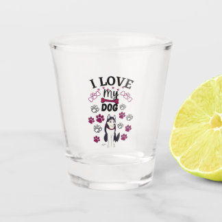 Cute dog shot glass