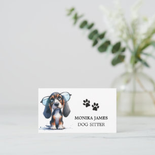 Cute Dog Sitter Business Card