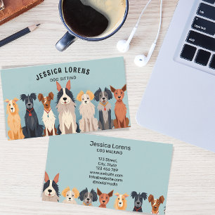Cute Dog Sitter, Pet Groomer, Veterinarian, Puppy  Business Card