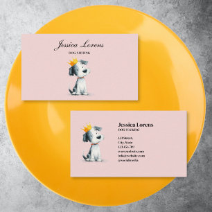 Cute Dog Sitter, Puppy Pet Groomer, Veterinary  Business Card