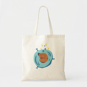Cute Dog Sleep Tote Bag