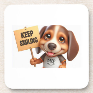 Cute Dog Smile Coaster
