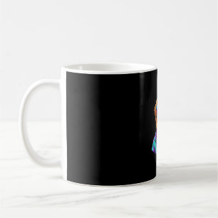 Cute Dog Sunglasses Retro Neon Art_1 Coffee Mug