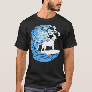 Cute Dog Surfer Surfing Puppy For Pet Owner T-Shirt