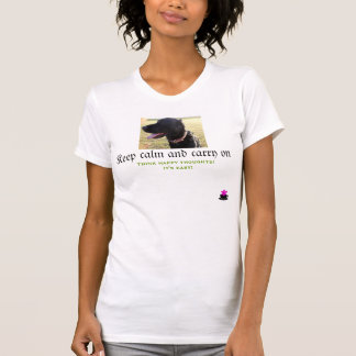 Cute Dog T-shirt (Keep calm and carry on)