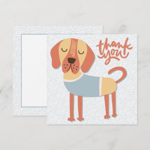 Cute Dog Thank You Card