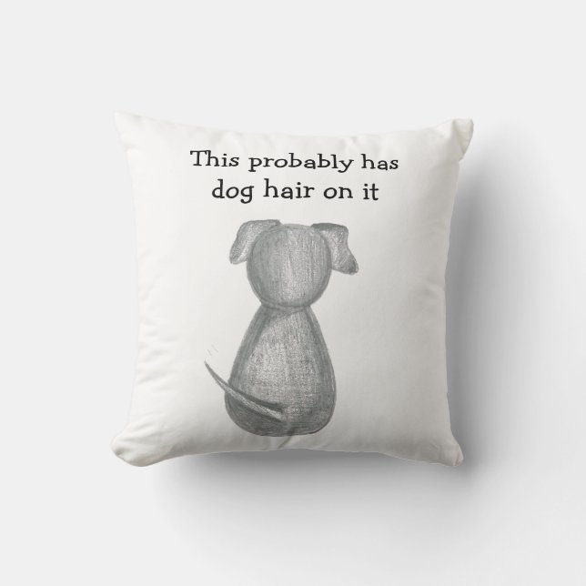 Cute Dog Throw Pillow (Front)