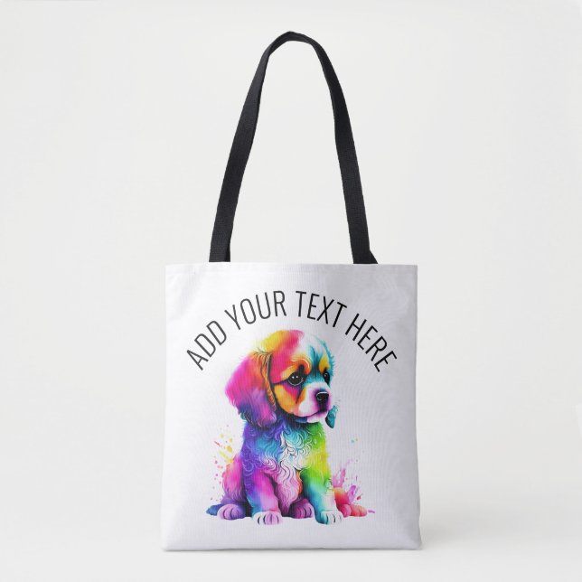 Cute Dog Tote Bag (Front)