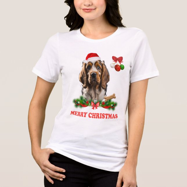 Cute dog Tri-Blend shirt (Front)
